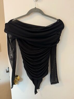 Abercrombie long sleeve mesh bodysuit